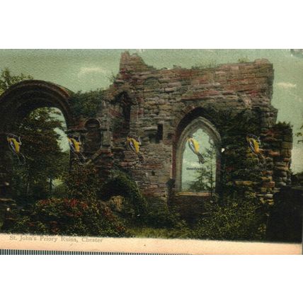St John's Priory Ruins, Chester, Cheshire, 35592 Postcard, 1900s