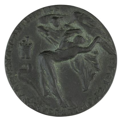 Penning Paul Grégoire : Erepenning Stichting Kunstenaarsverzet, 1956