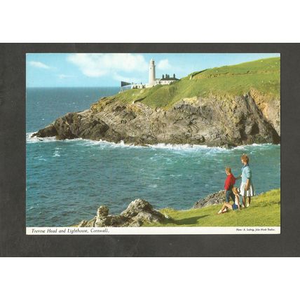 Postcard Cornwall John Hinde 2DC95 Trevose Head and Lighthouse