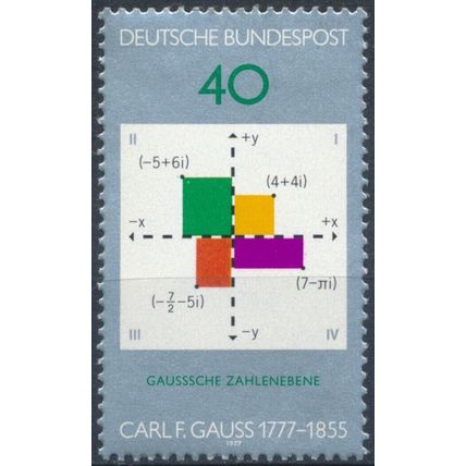 Birth Bicentenary of Carl Friedrich Gauss - West Germany 1977 - MNH - MiNr 928
