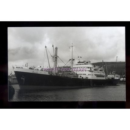 UK1158 - Elder Dempster Cargo Ship - Obuasi in harbour, built 1952 - photograph