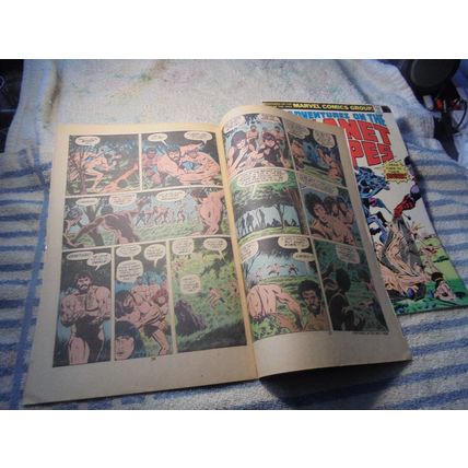 Adventures on PLANET OF THE APES 1 & 2! Marvel Comics, 1975! Both FN/FN+! $40.00