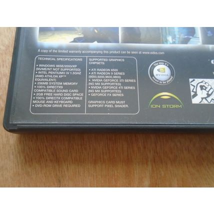 Deus Ex Invisible War PC DVD