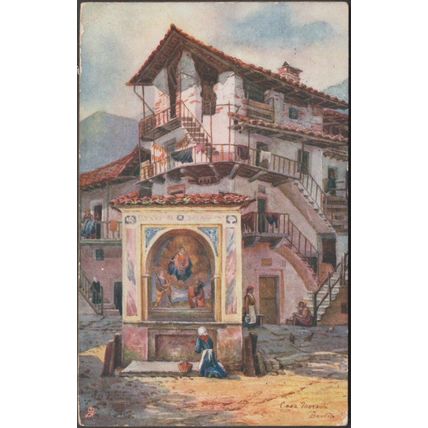Casa Morandi, Baveno, 1909 - Tuck's Oilette Postcard