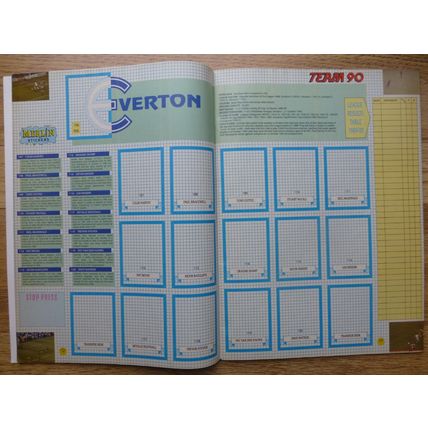 Merlin Team 90 | Empty Sticker Album