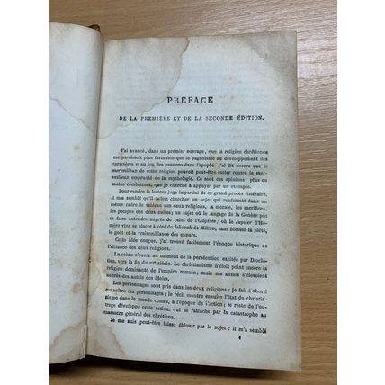 RARE* ANTIQUE CHATEAUBRIAND "LES MARTYRS" RELIGIOUS FRENCH BOOK (P4)