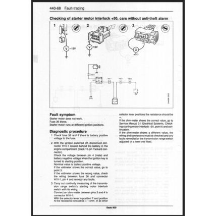 Saab 900 Automatic Transmission Workshop Manual 1994 199321564 PDF