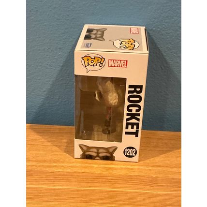 Funko Pop! Rocket #1202 Facsimile Laser Autographed Figure (Box & Protector)