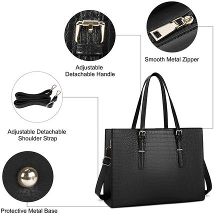 Laptop Bag for Women 15.6 Inch Laptop Tote Bag Leather Classy Computer Briefcase