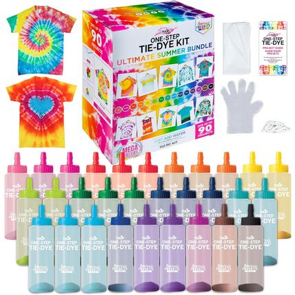 Tulip One-Step Tie Dye Ultimate Summer Bundle, Classroom Pack, Tie Dye Party Sup