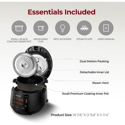 CUCKOO CRP-PK1001S 10-Cup (Uncooked) / 20-Cup (Cooked) Heating Pressure Rice Coo