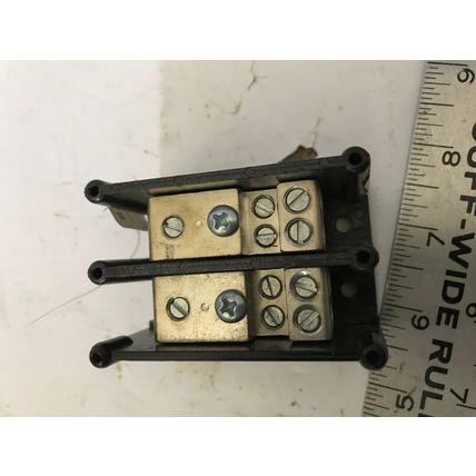 NEW FERRAZ SHAWMUT 62162 MINI POWER DISTRIBUTION BLOCK 2POLE 600V,EM