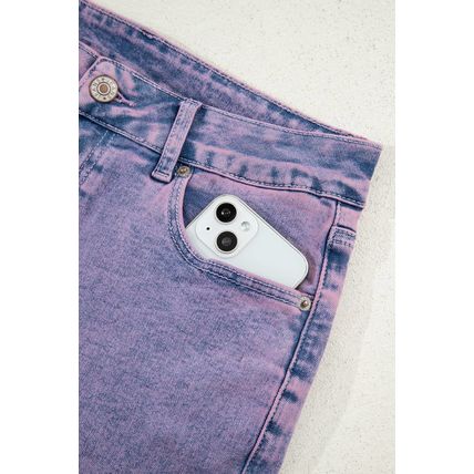 Orchid Petal Vintage Wash Frayed Hem Ankle-length Jeans