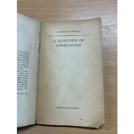 1962 ANTHONY POWELL "A QUESTION OF UPBRINGING" PENGUIN FICTION PB BOOK (P2)