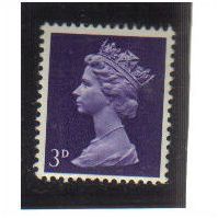 1967 GB 3D VIOLET MLH SG 729