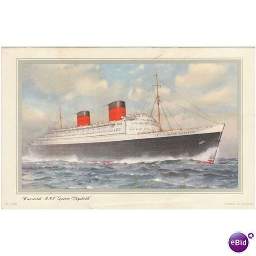 Cunard Steam Ship Company Queen Elizabeth Ocean Liner