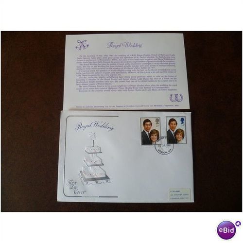 1981 GB Royal Wedding Charles Diana Cotswold FDC London