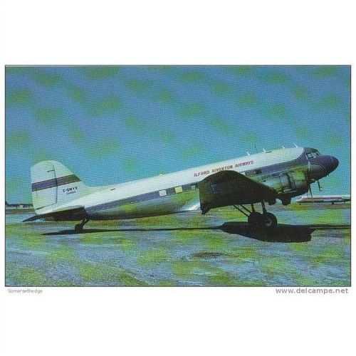 Ilford Riverton Airways Douglas DC3 Aircraft Postcard (A13738)
