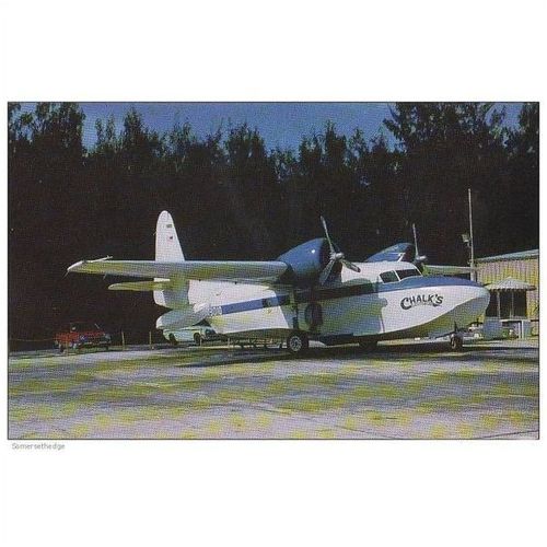 Chalks International Airline Grumman Turbo Mallard Aircraft Postcard (A14185)