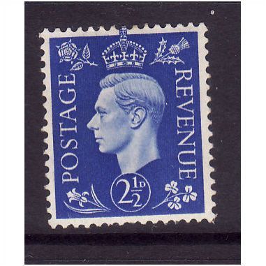 GREAT BRITAIN 1937 GEORGE VI 2 1/2d ULTRAMARINE SG466 M / MINT #2