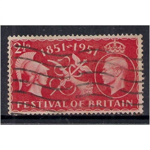 GB 1951 KGV1 2 1/2d Scarlet Festival Britain SG 513.(G805 )
