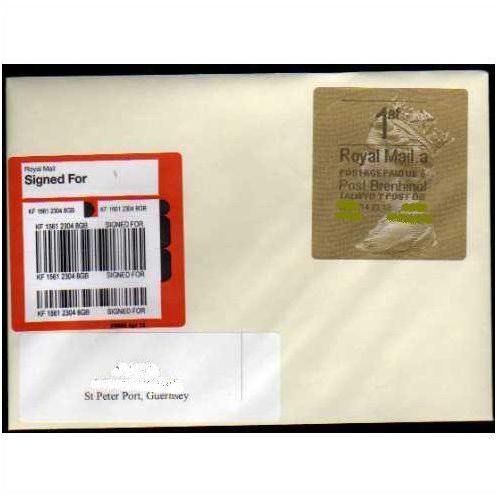 2014 1af (A 5) (£1.10)'POST BRENHINOL TYPE 3 HORIZON LABEL ON COVER (EBID9129)