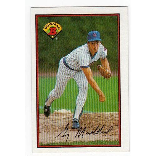 1989 Bowman Greg Maddux baseball card #284 – HOF - Cubs