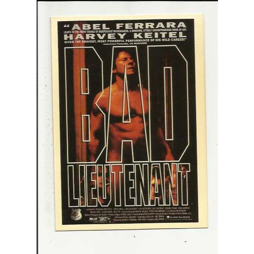 BAD LIEUTENANT (Abel Ferrara) Harvey Keitel Poster Art Postcard (Z.1044)