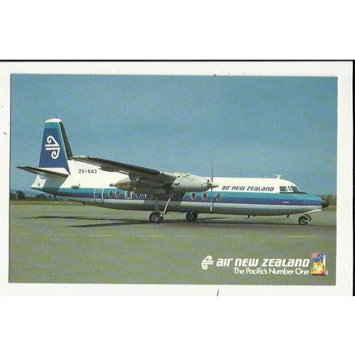 Aviation AIR NEW ZEALAND FOKKER F-27 Postcard