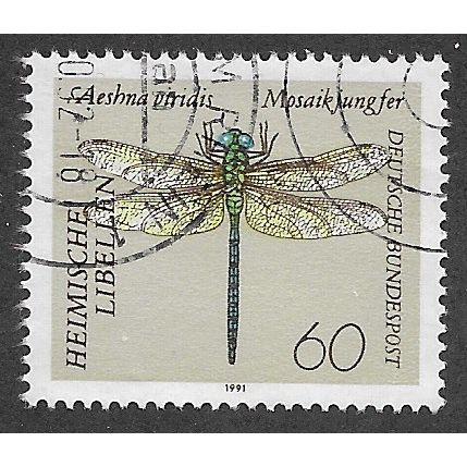 GER 1991 60pf 'DRAGONFLIES' FINE USED (EBID61-531)
