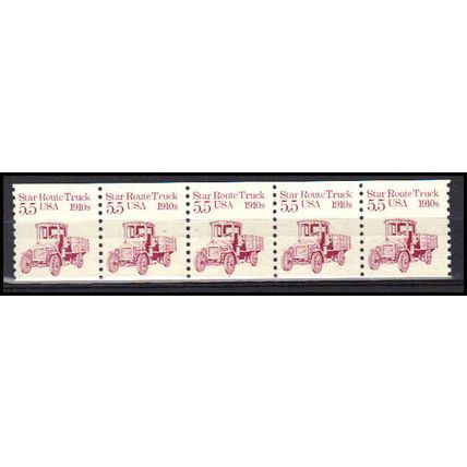 2125 5.5c Star Route Truck Fine MNH Dry Gum PNC 1/5 X0424