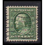 Used 331 1c Benjamin Franklin Almost Very Fine K0251