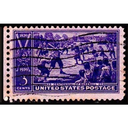 USA 1939 Baseball 3c Used Stamp