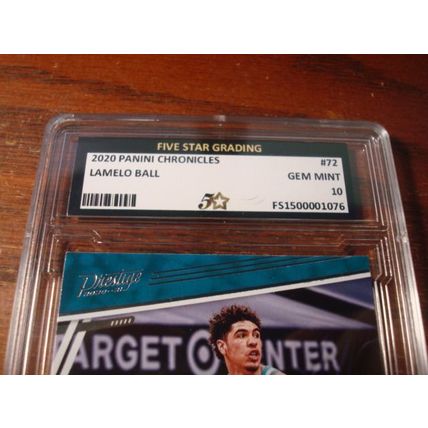 2020 Panini Chronicles, Graded Gem Mint 10, LAMELO BALL Rc, Hornets