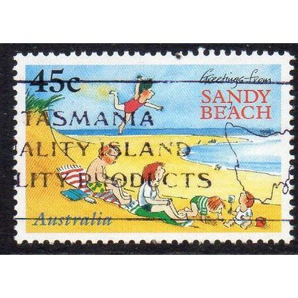 Australia 1996 Children's Book Council - Sandy Beach 45c Sheet Used