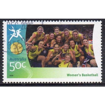 Australia 2006 Commonwealth Games - Women's Basketball 50c Used