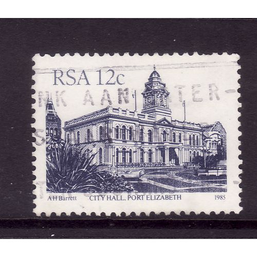 SOUTH AFRICA 1985 BUILDINGS 12c CITY HALL , PORT ELIZABETH SG520C FINE USED#4