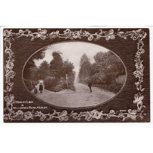 Kenley Lane and Wellcomes Road Kenley Postcard RP 1911 Surrey