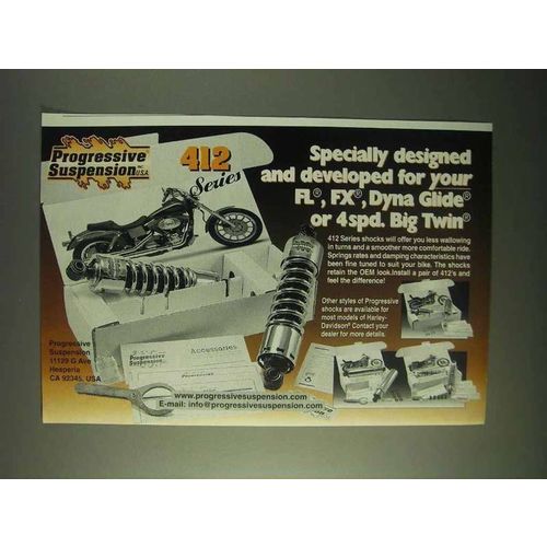 1999 Progressive Suspension 412 Series Shocks Ad