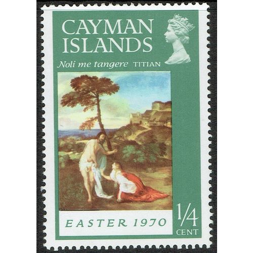 Cayman Islands 1970 Easter ¼c Deep Green SG263 MM