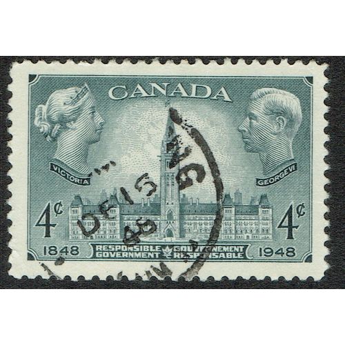 Canada 1948 100 Years Responsible Government 4c Grey SG411 FU