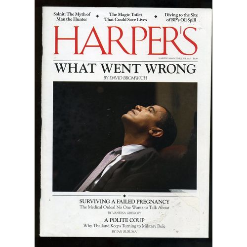 BARACK OBAMA HARPER'S magazine "WHAT WENT WRONG' 2015 A POLITE COUP