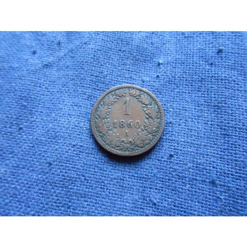 1860 (A) AUSTRIA 1 KREUZER COIN.