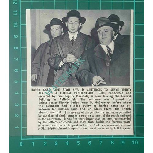 C2639) Harry Gold Atom Spy Philadelphia - 1950 Clip