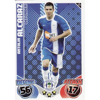 Match Attax 2010/2011 327 Antolin Alcaraz Wigan Athletic