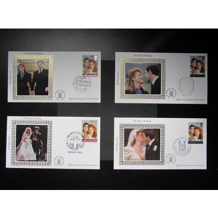BENHAM - THE ROYAL WEDDING SMALL SILK COVER SET 1986