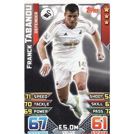 Match Attax 2015/2016 275 Franck Tabanou Swansea City