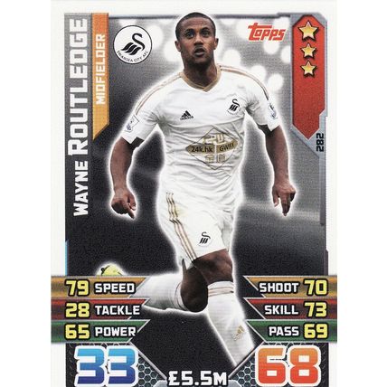 Match Attax 2015/2016 282 Wayne Routledge Swansea City