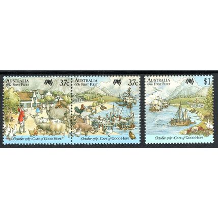 Australia Sg1090 - Sg1092 Bicenentuary 9th series mint never hinged (g242)
