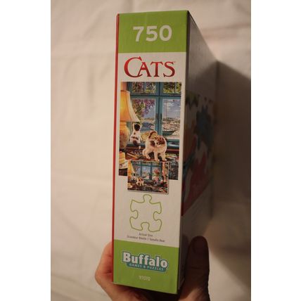 PUZZLER'S DESK 750 PIECE PUZZLE SEALED CATS KITTENS